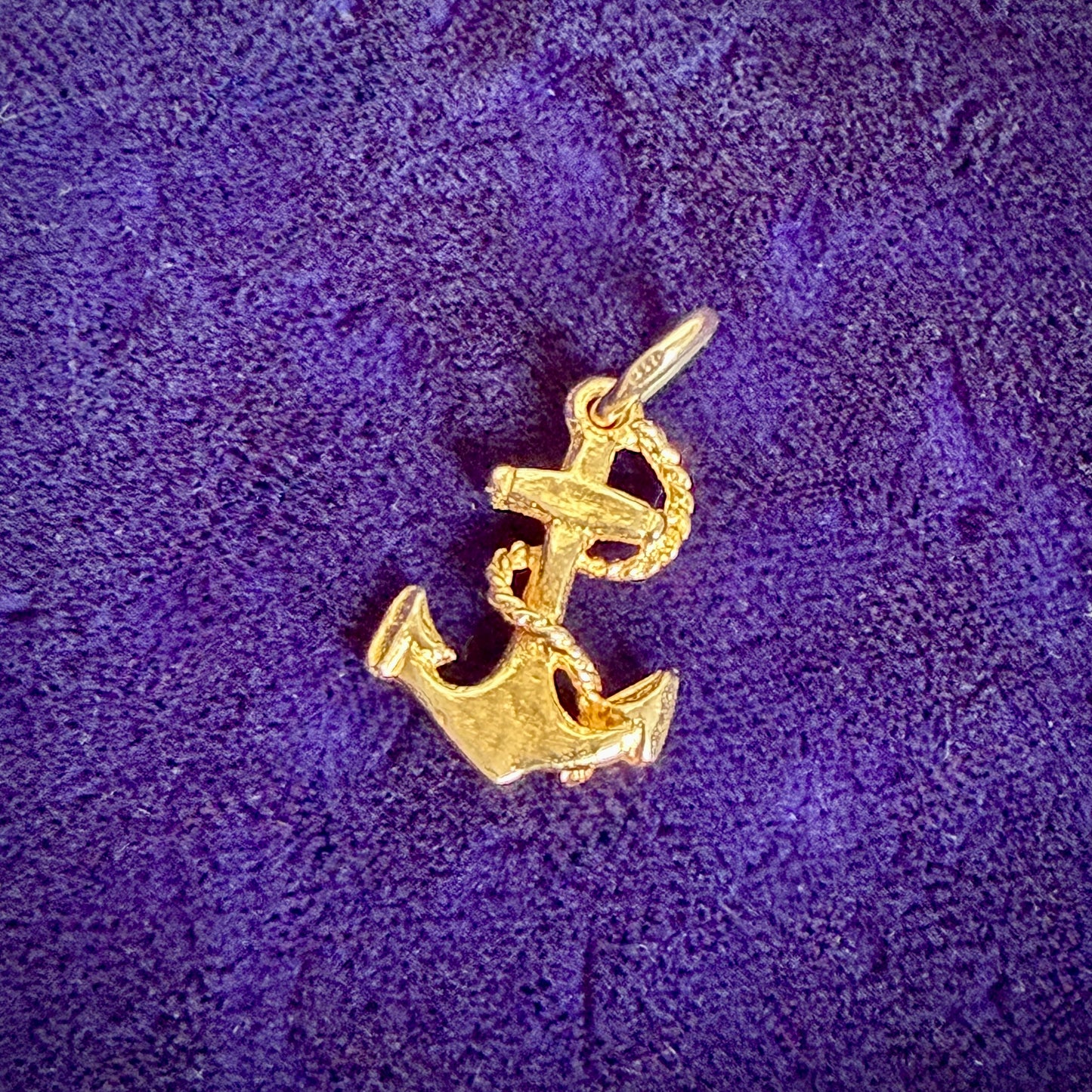 Vintage 9ct Gold Anchor Charm