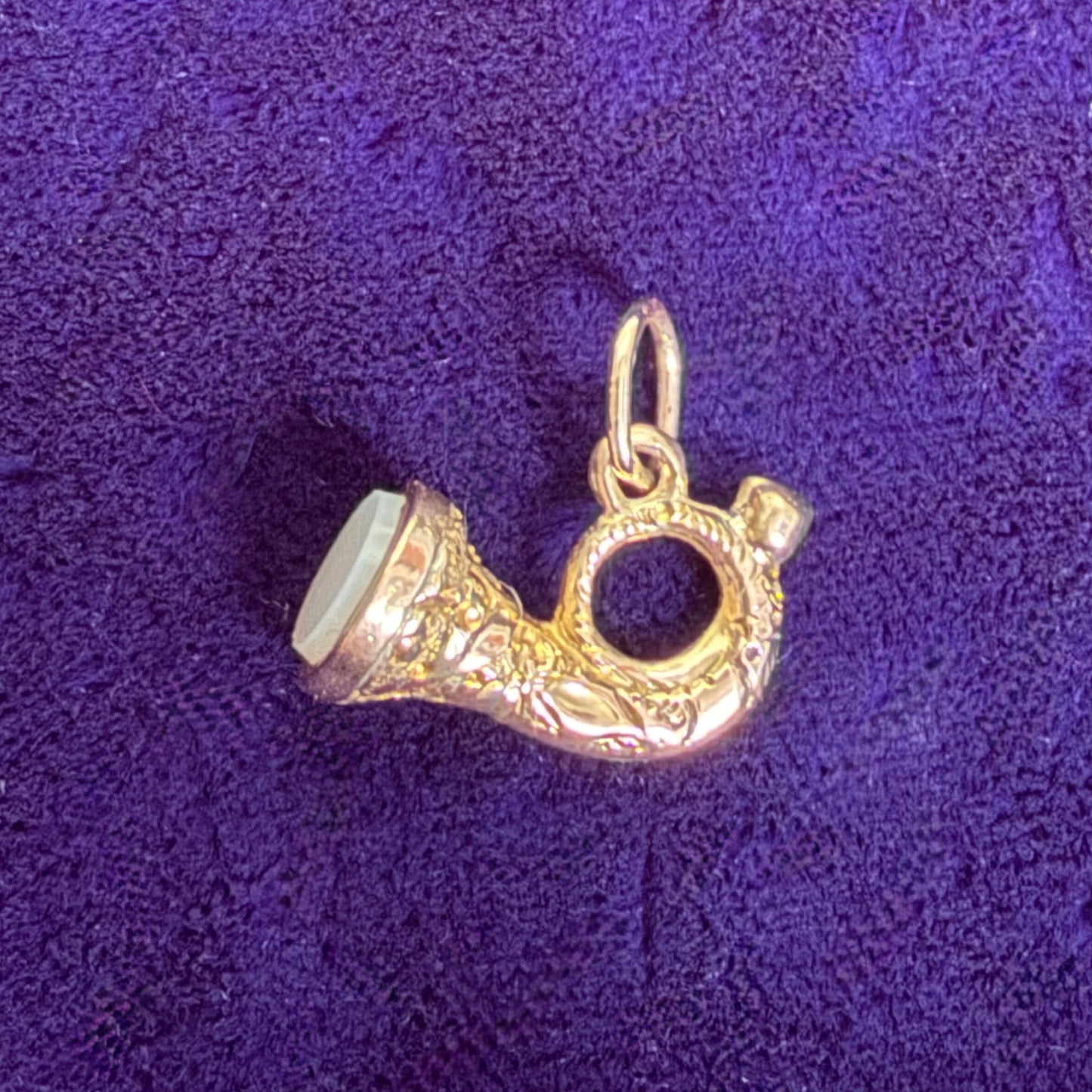 Vintage Gold Horn of Plenty Charm