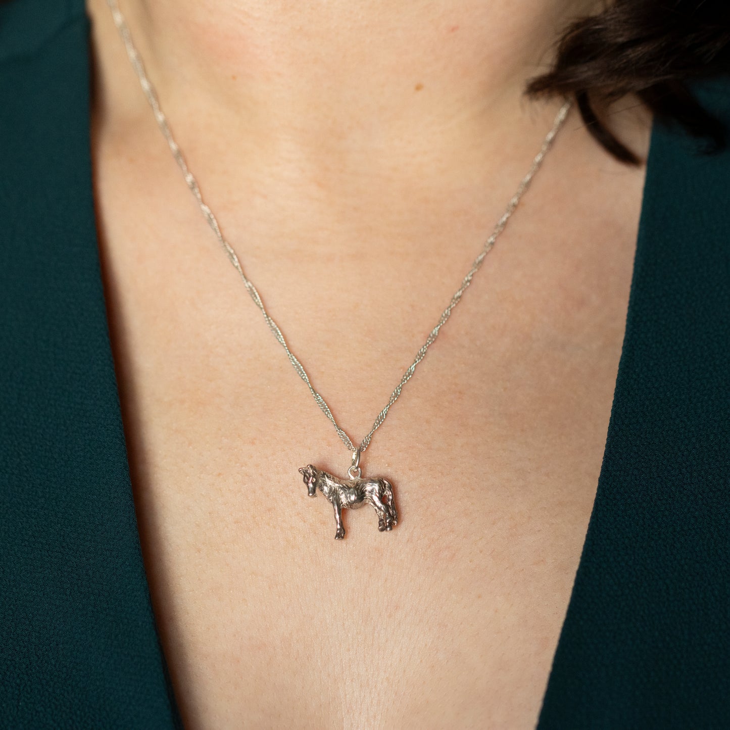 Vintage Horse Charm Pendant