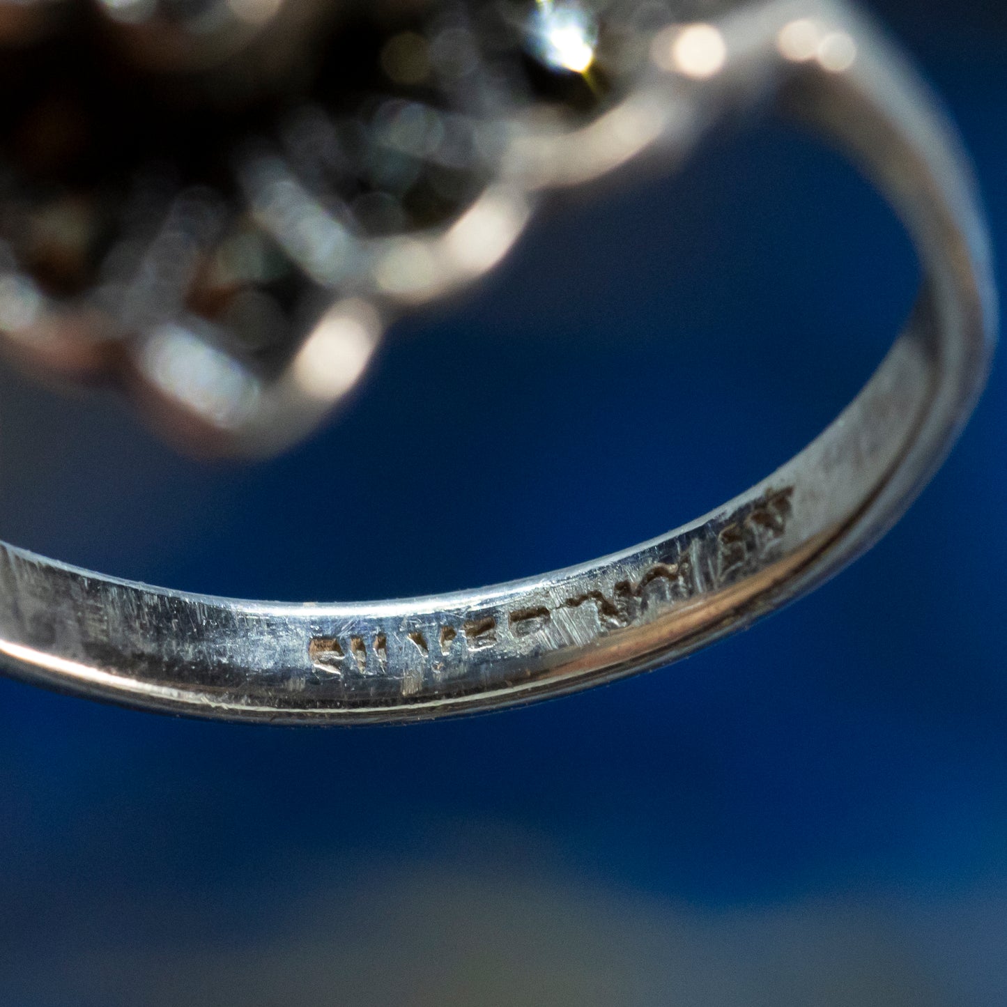 Art Deco Style Marcasite Cocktail Ring