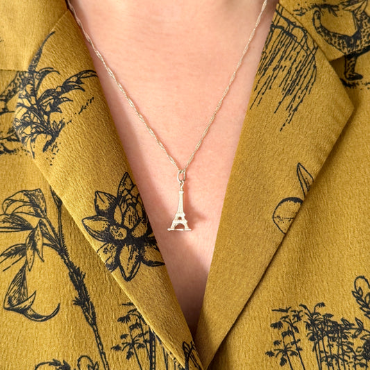 Vintage Eiffel Tower Paris Charm Pendant