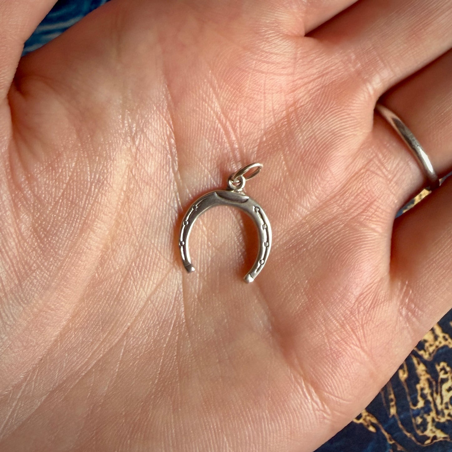 Vintage Silver Lucky Horseshoe Charm