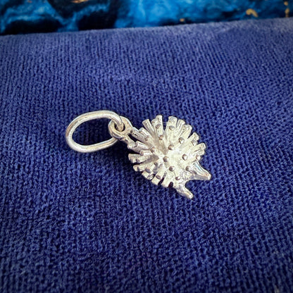 Vintage Silver Hedgehog Charm