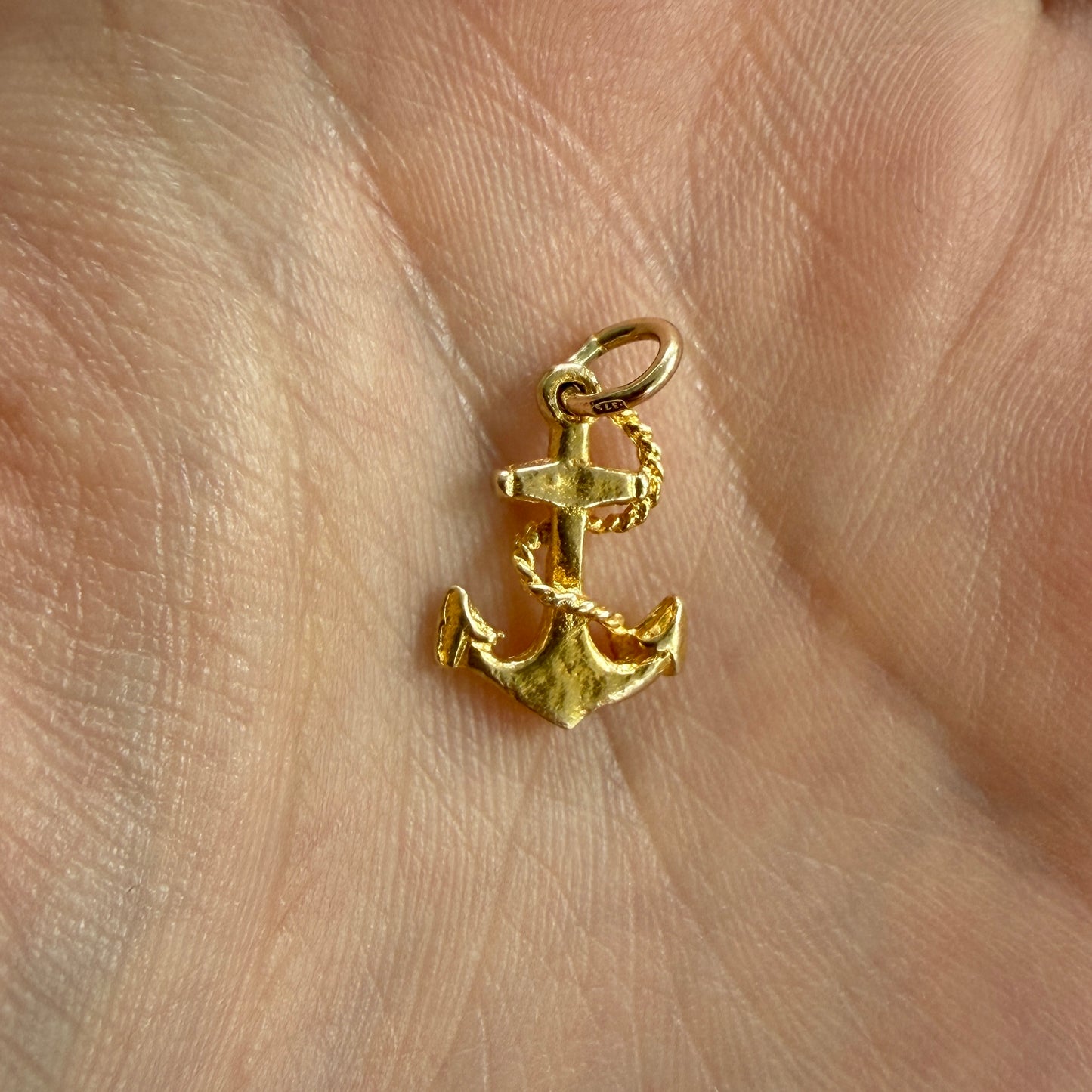 Vintage 9ct Gold Anchor Charm