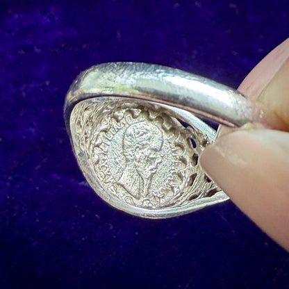 'Imperio Mexicano' Souvenir Coin Signet Style Ring