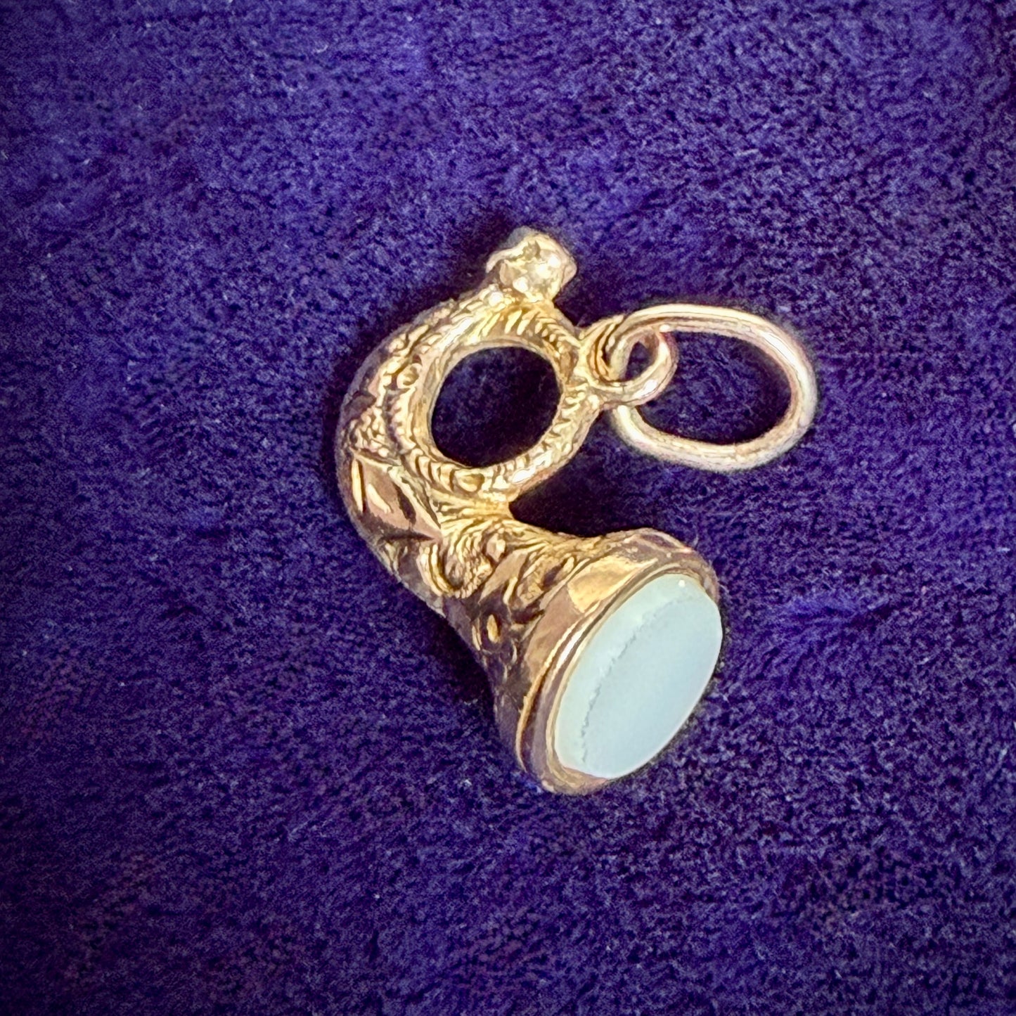 Vintage Gold Horn of Plenty Charm