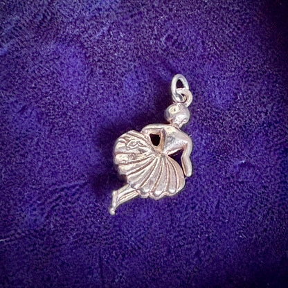 Vintage Silver Dancer Charm