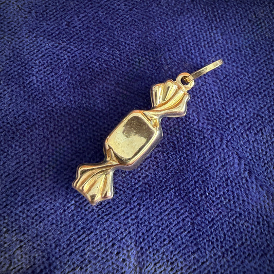 Vintage 9ct Gold Sweet in Wrapper Charm