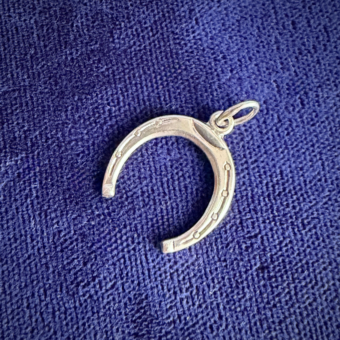 Vintage Silver Lucky Horseshoe Charm