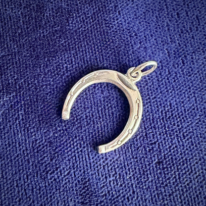 Vintage Silver Lucky Horseshoe Charm