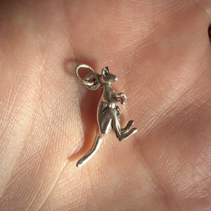 Vintage Silver Kangaroo Charm
