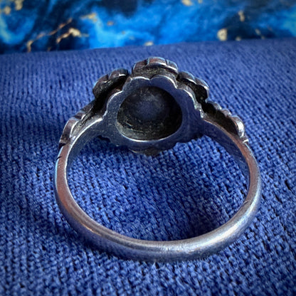 Silver & Marcasite Floral Dress Ring