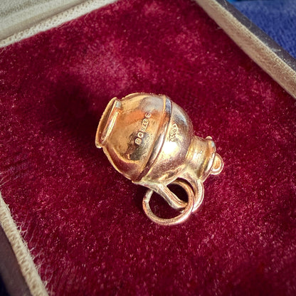 Vintage 9ct Gold Hollow Jug Charm