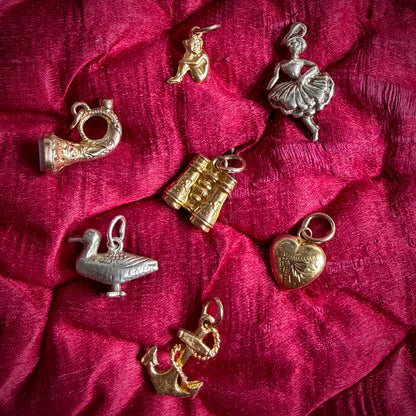 Vintage Silver Dancer Charm