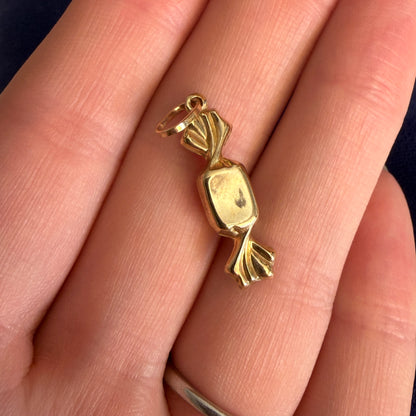 Vintage 9ct Gold Sweet in Wrapper Charm