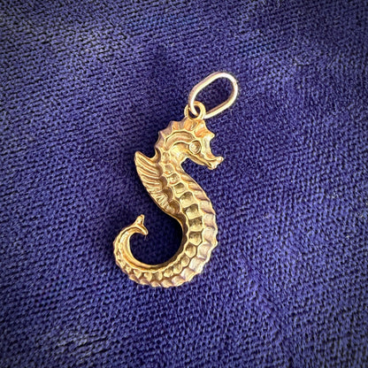 Vintage 9ct Gold Seahorse Charm