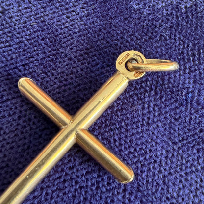 Vintage 9ct Gold Cross Charm