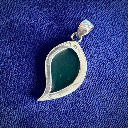 Silver Abalone Shell Inset Pendant