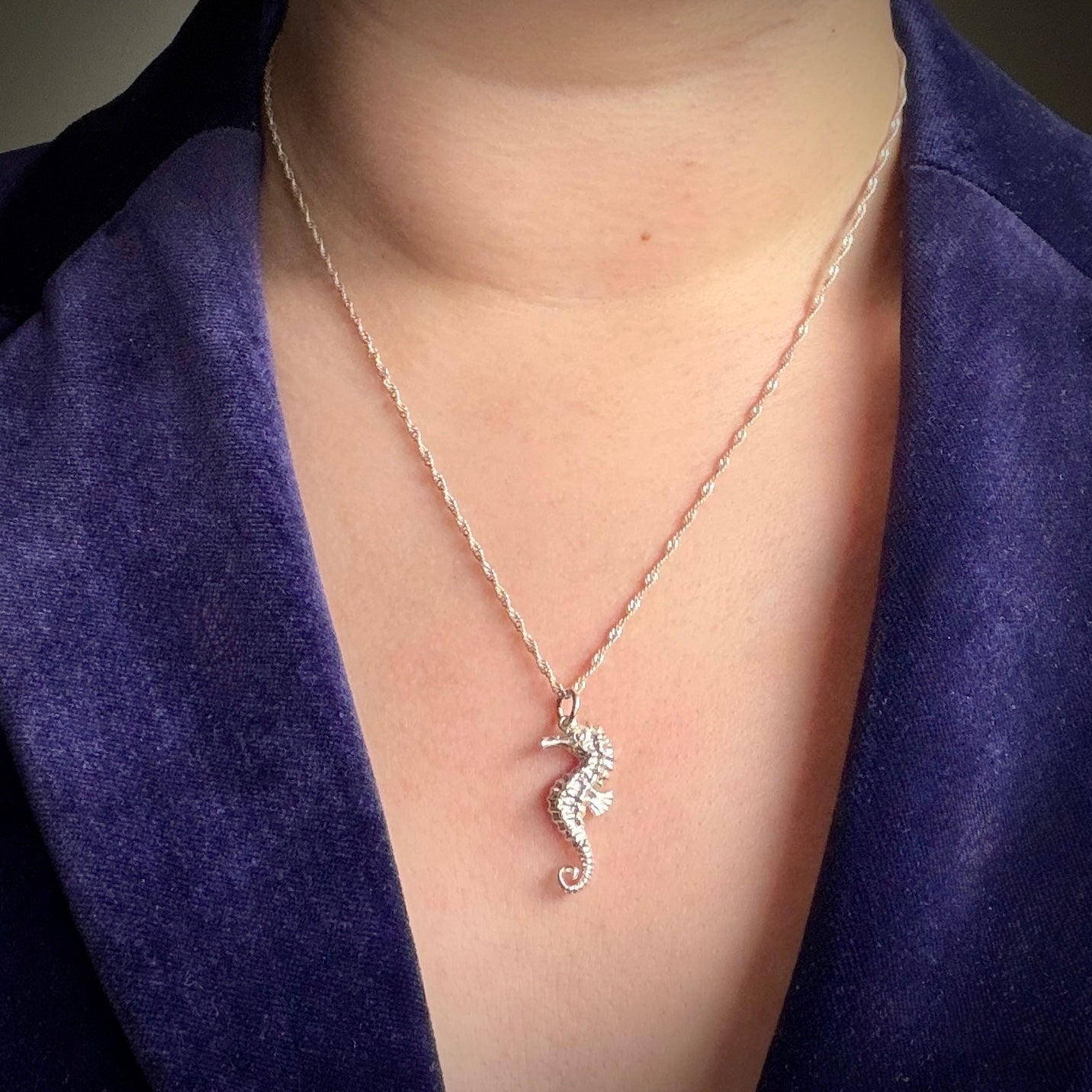 Vintage Silver Seahorse Charm