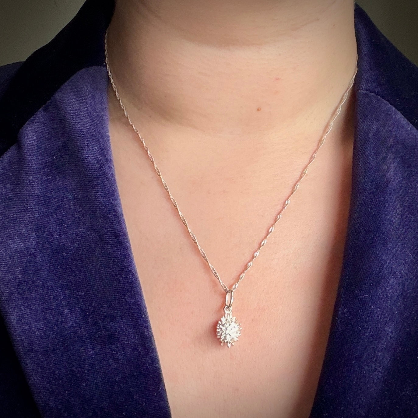 Vintage Silver Hedgehog Charm