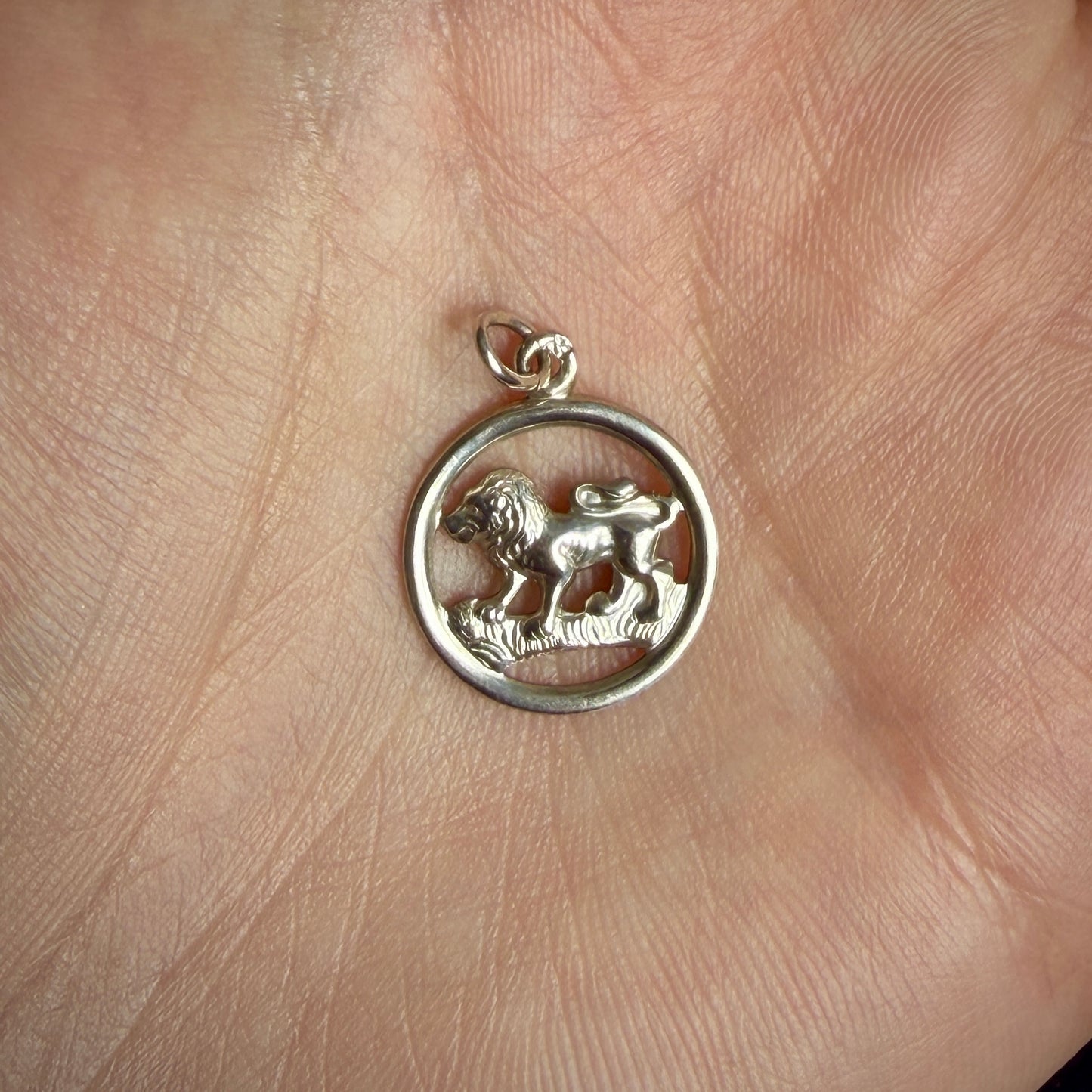 Vintage Silver Leo Zodiac Charm