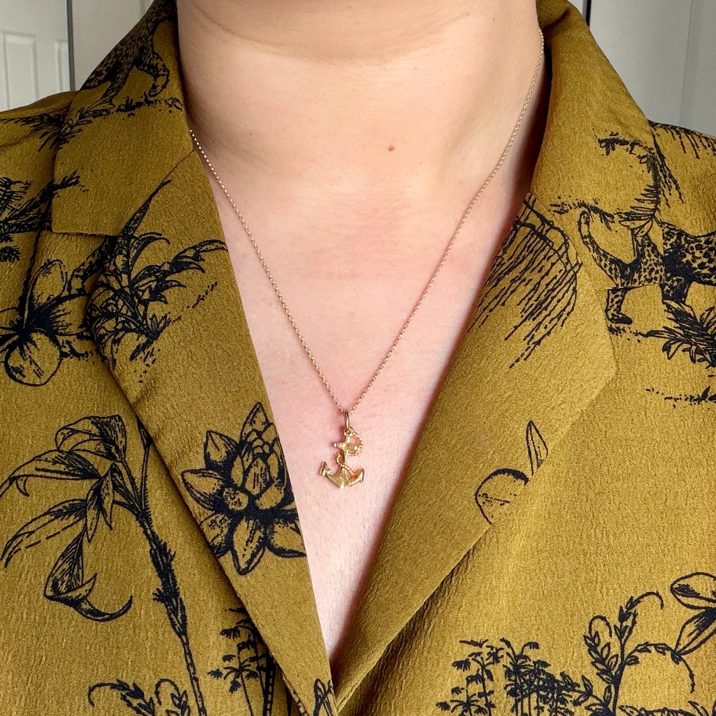 Vintage 9ct Gold Anchor Charm