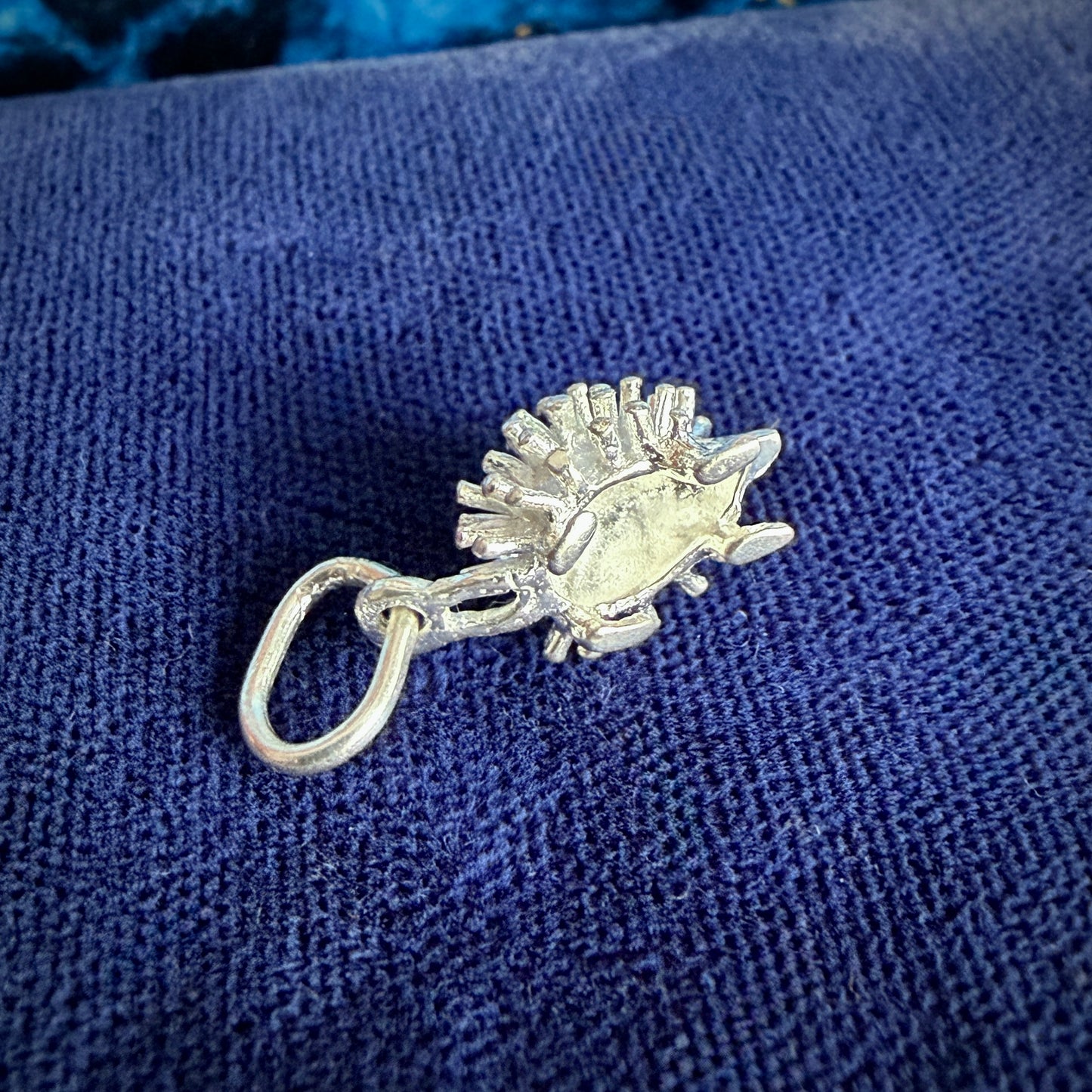 Vintage Silver Hedgehog Charm