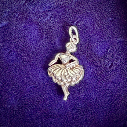 Vintage Silver Dancer Charm