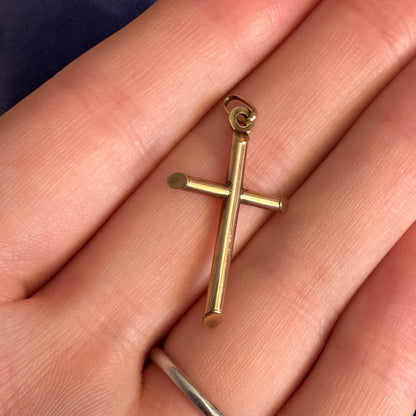 Vintage 9ct Gold Cross Charm
