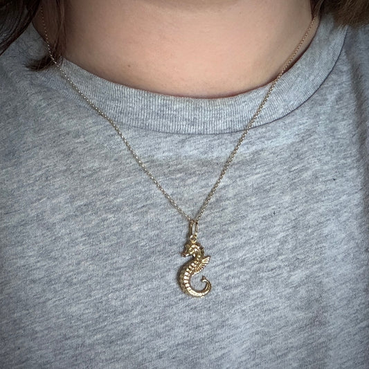 Vintage 9ct Gold Seahorse Charm