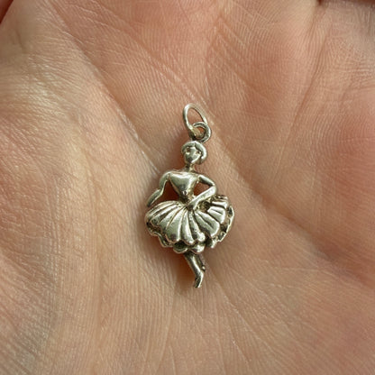 Vintage Silver Dancer Charm