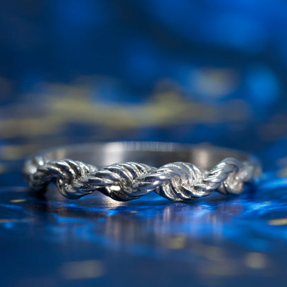 Rope Twist Design Ring