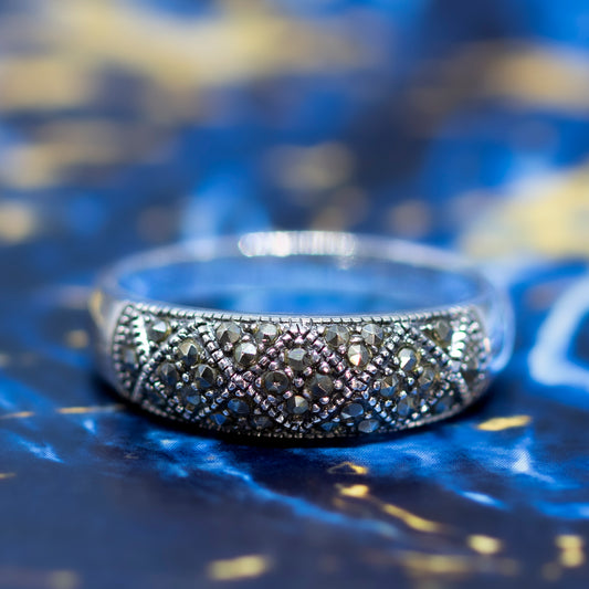Vintage Style Marcasite Dress Ring