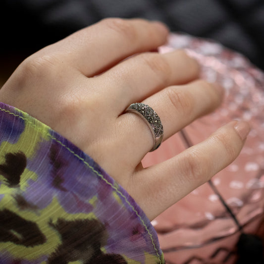 Vintage Style Marcasite Dress Ring