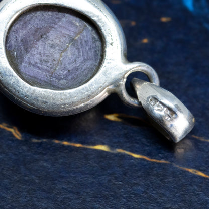 Cabochon Amethyst Collet Set Pendant