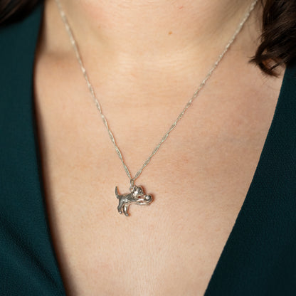 Vintage Kitten Charm Pendant