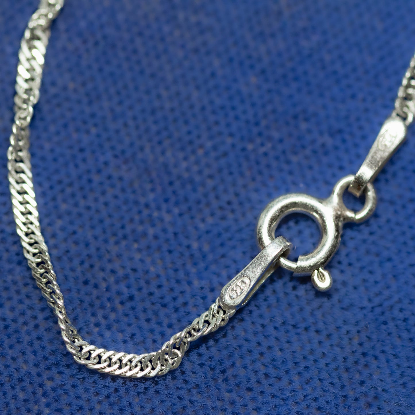 Recycled Silver Twisted Curb Link Chain