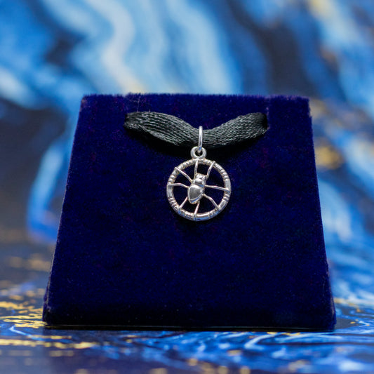 Vintage Spiderweb Charm Pendant
