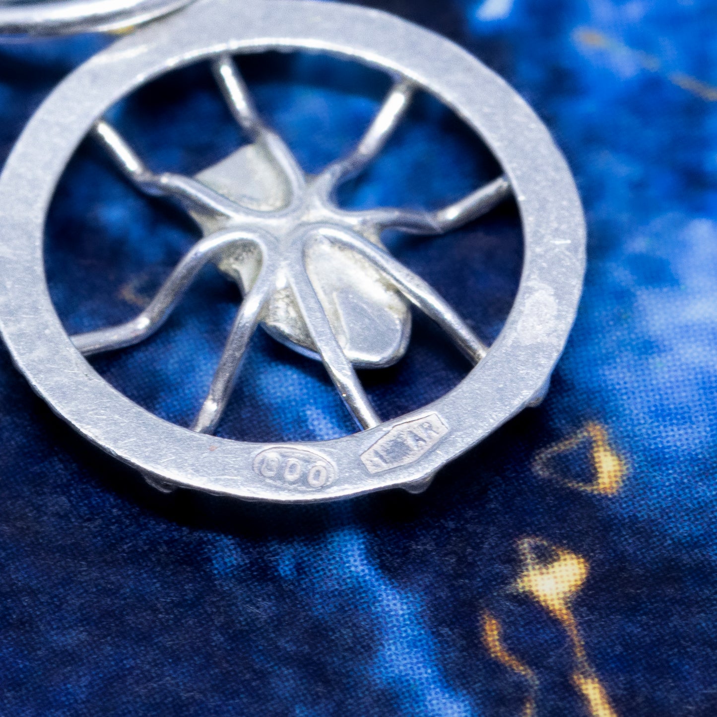 Vintage Spiderweb Charm Pendant