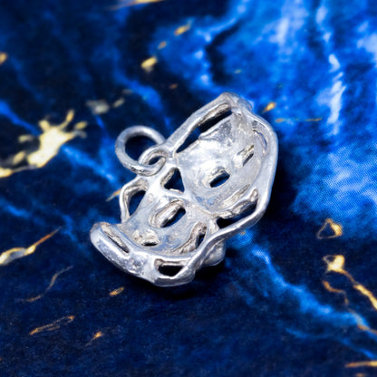 Vintage Tragedy & Comedy Theatre Masks Charm Pendant