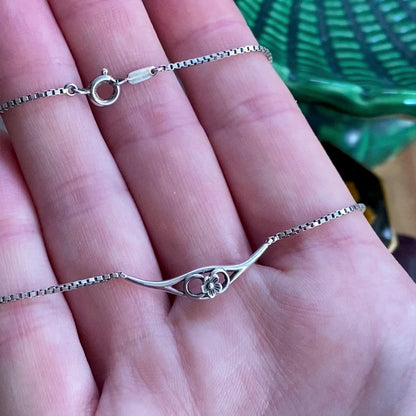 German Vintage Style Floral Openwork Collar Necklace